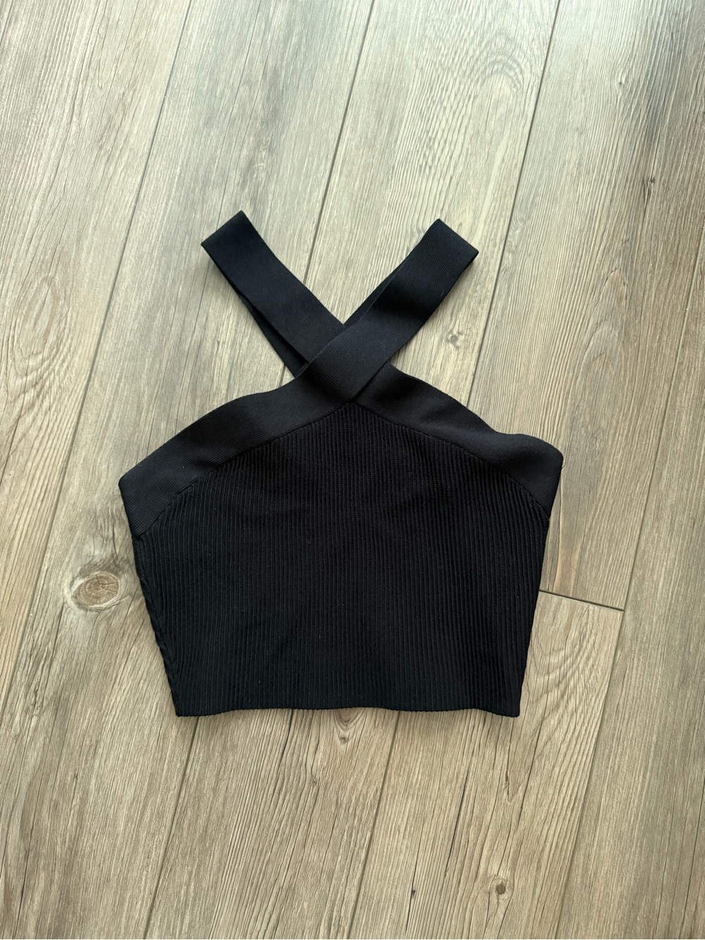 Aritzia Sculpt Knit Cross Top